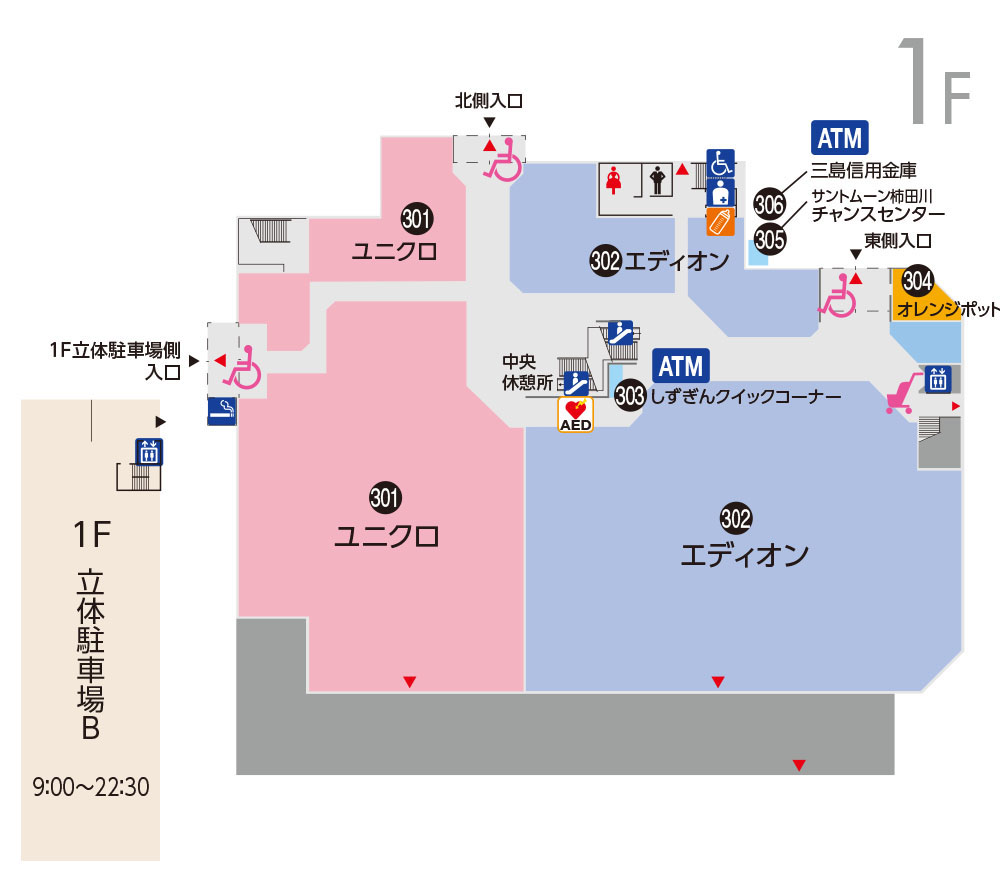 フロアガイド サントムーン柿田川